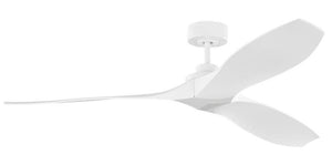 60" matte white ceiling fan
