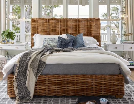 King wicker bed hotsell
