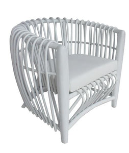 white teak chair